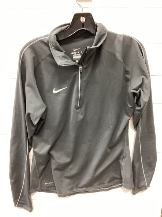 Athletic Top Ls Collar By Nike Apparel In Grey, Size:L