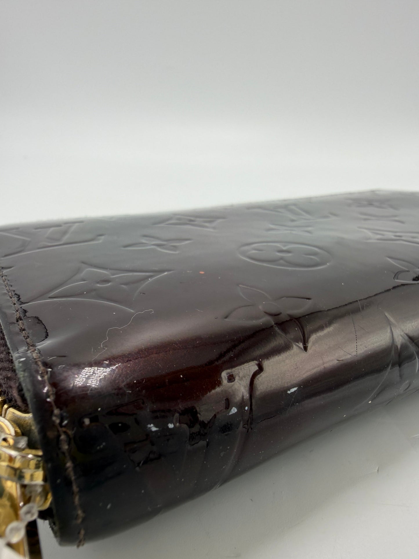 Louis Vuitton Zippy Vernis Patent Leather Luxury Wallet