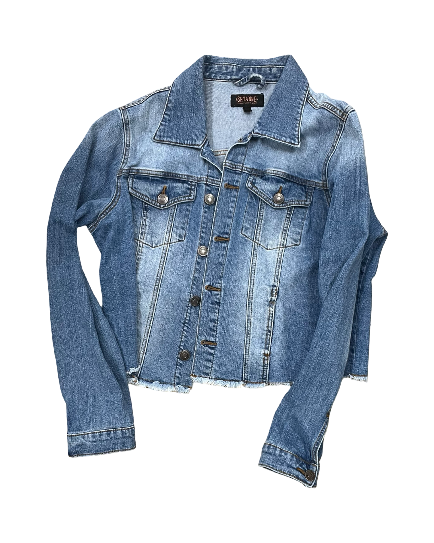 Jacket Denim By Shyanne In Blue Denim, Size:Xl