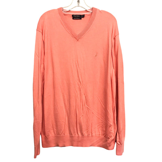 Sweater By Nautica In Orange, Size:1X