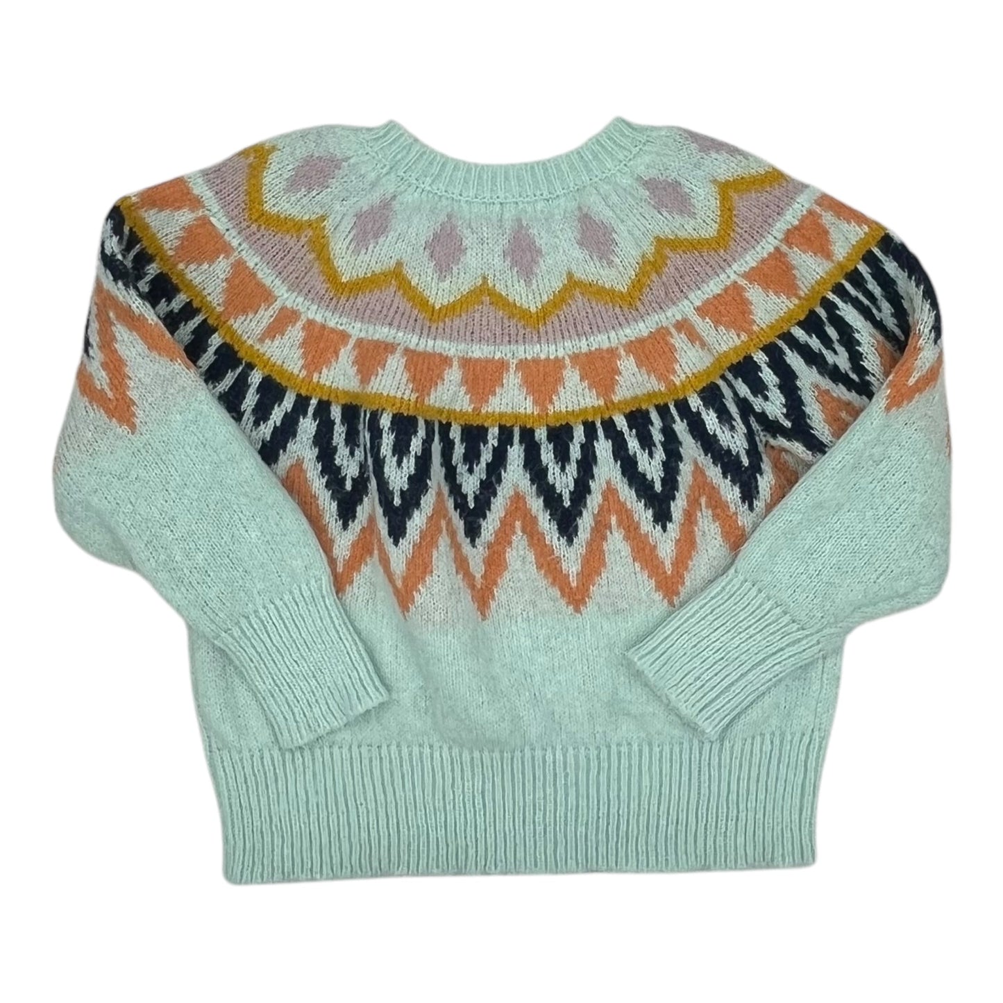 Sweater By A New Day In Aqua, Size:1X