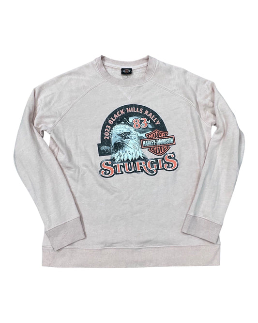 Sweatshirt Crewneck By Harley Davidson In Pink, Size:L