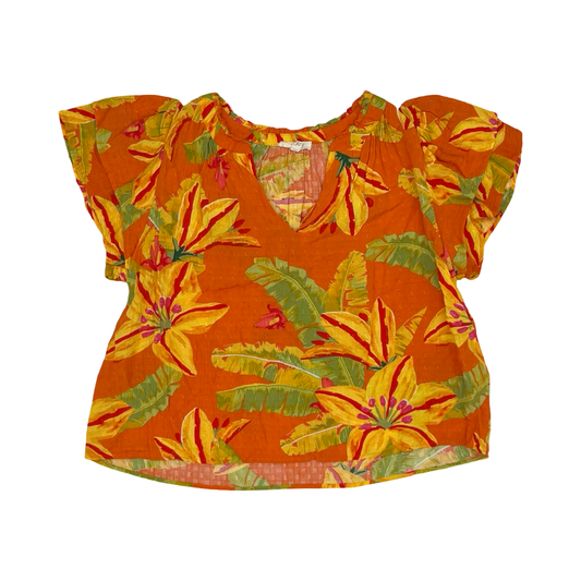 Blouse Ss By Haute Hippie In Tropical Print, Size:Xl