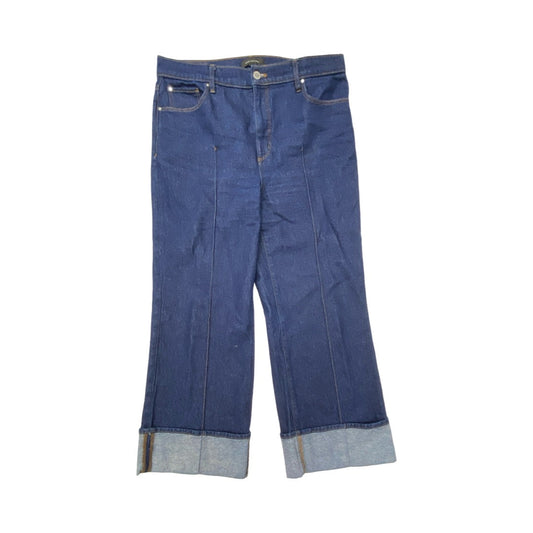 Jeans Wide Leg By Ann Taylor In Blue, Size:10