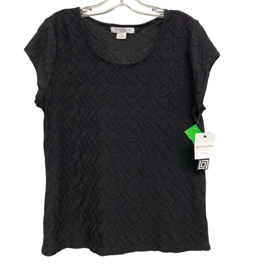 Top Sleeveless By Liz Claiborne In Black, Size:Lp