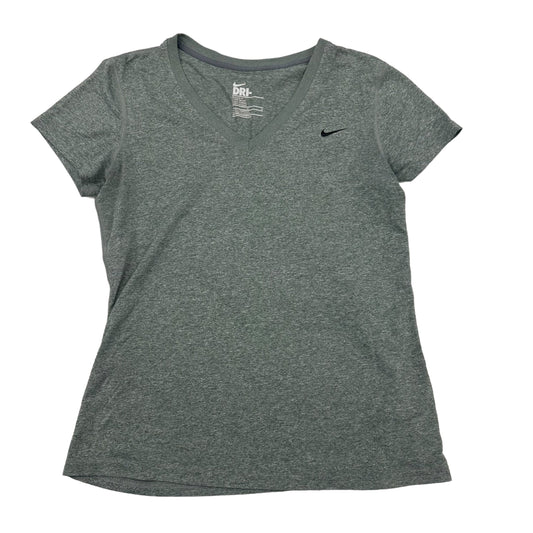 GREY NIKE APPAREL ATHLETIC TOP SS, Size M