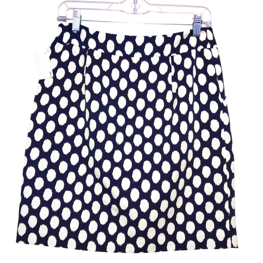 Skirt Mini & Short By Loft In Blue & White, Size:2