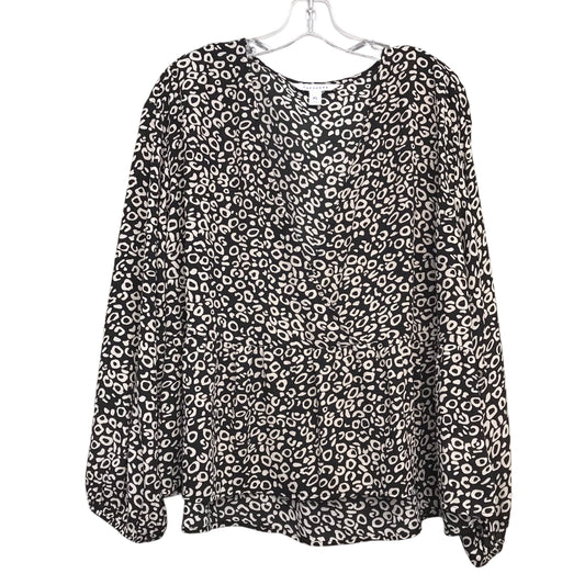 Top Ls By PopSugar In Black & Cream, Size:Xl