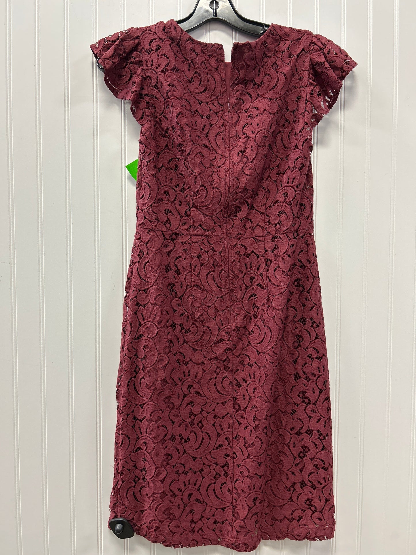 Dress Casual Maxi By Ann Taylor In Maroon, Size:0