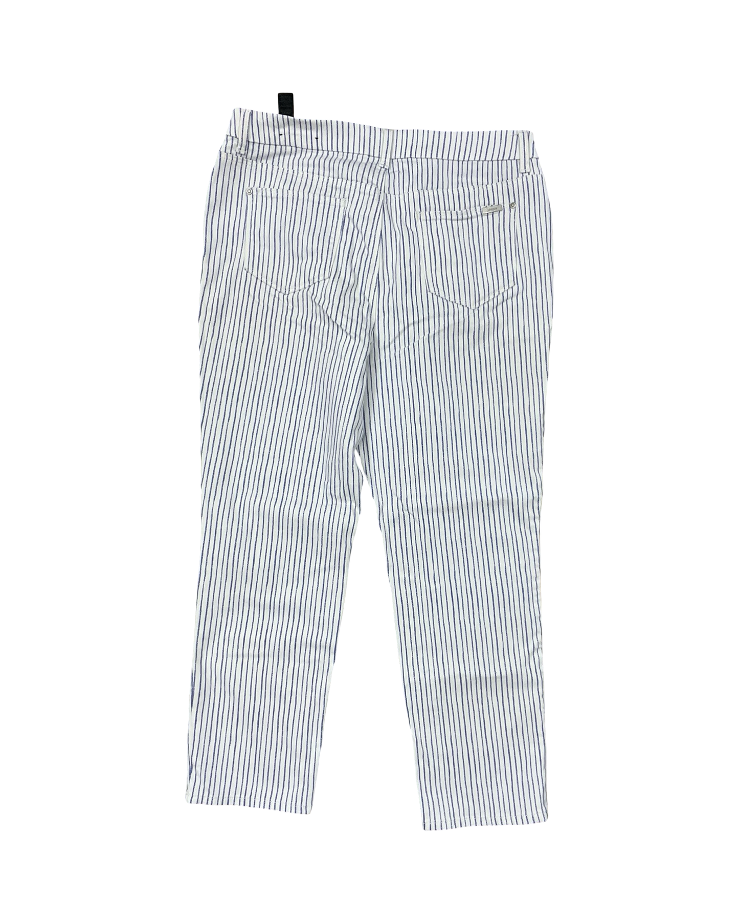 Jeans Boot Cut By Chicos In Blue & White, Size:M