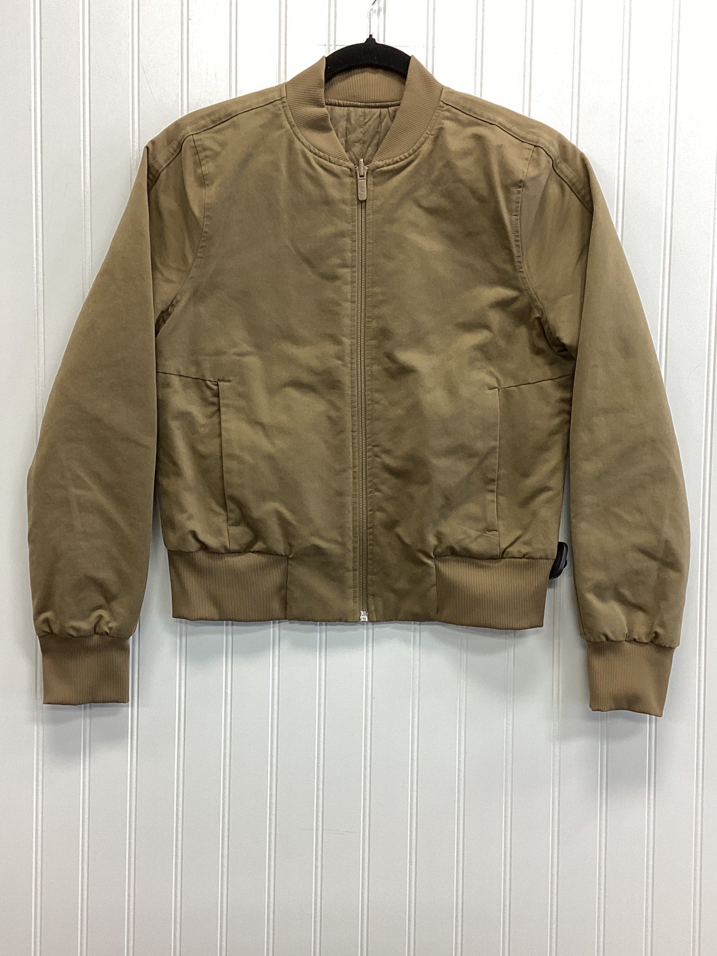 Jacket Moto By Lululemon In Tan, Size:Xs