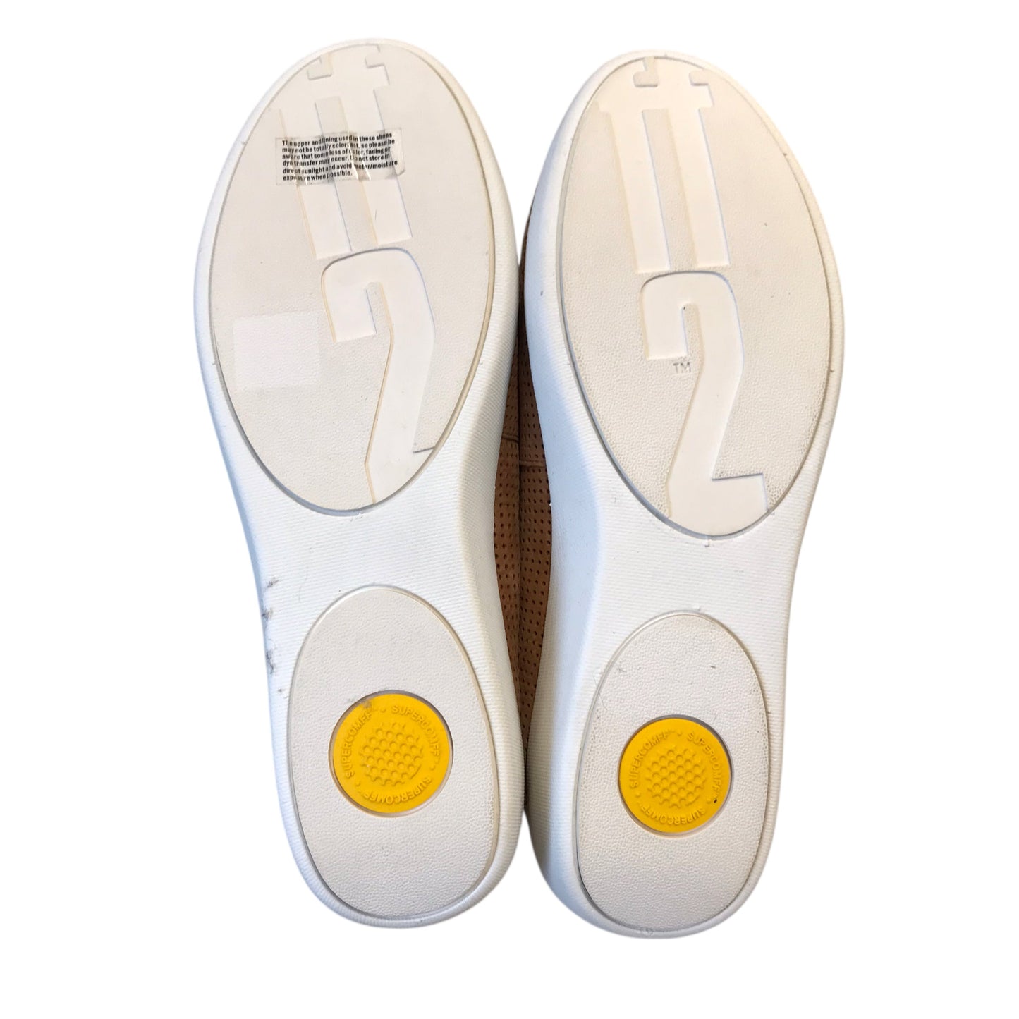 Shoes Sneakers By Fitflop In Tan & White, Size:7