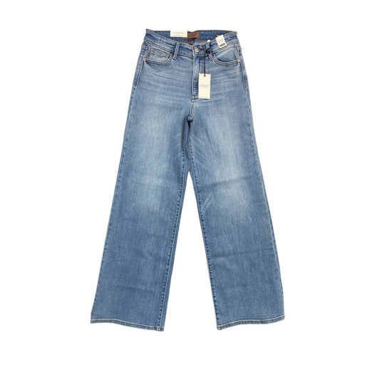 Jeans Wide Leg By Judy Blue In Blue Denim, Size:2