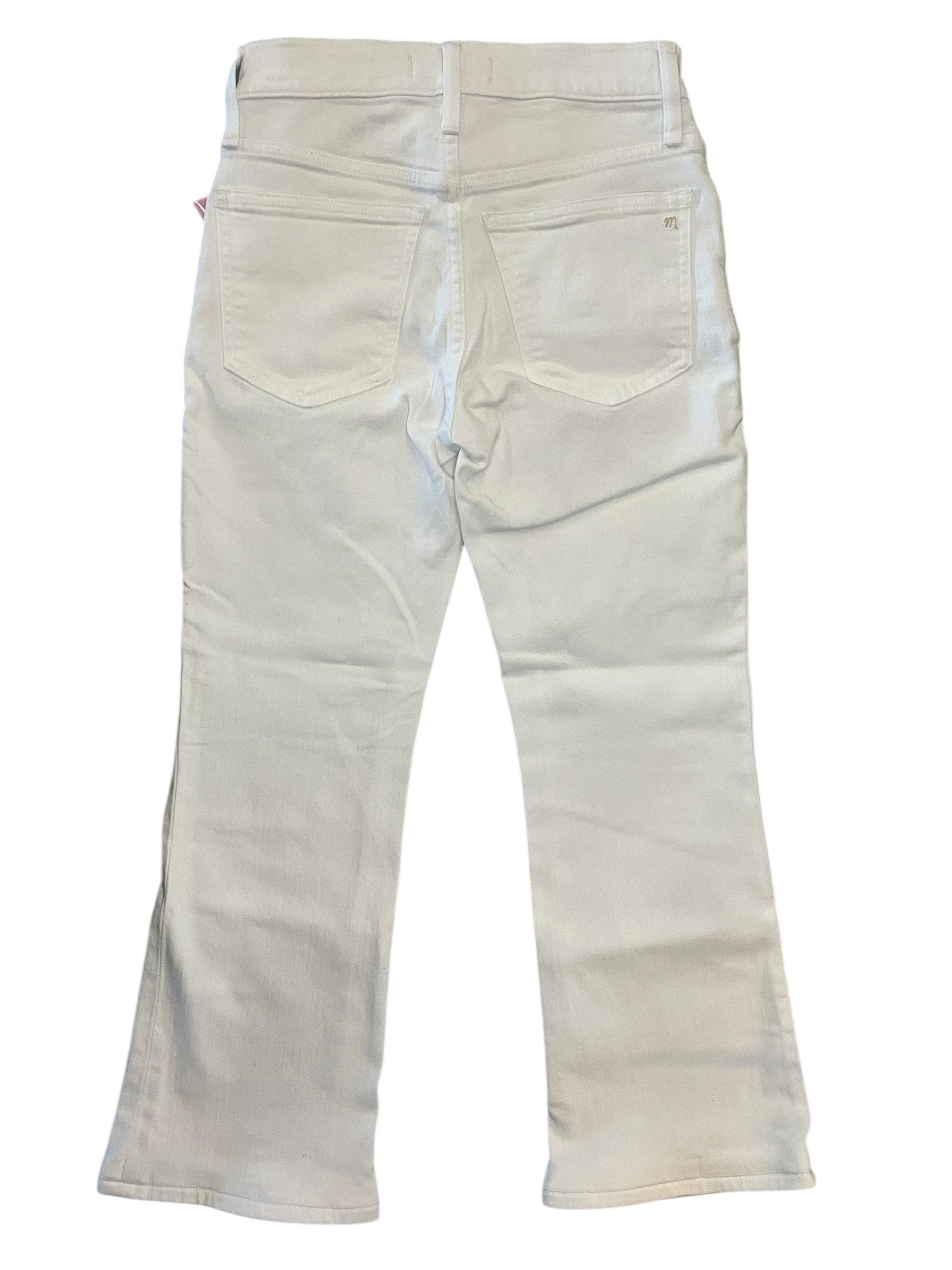 Jeans Cropped By Madewell In White Denim, Size:00