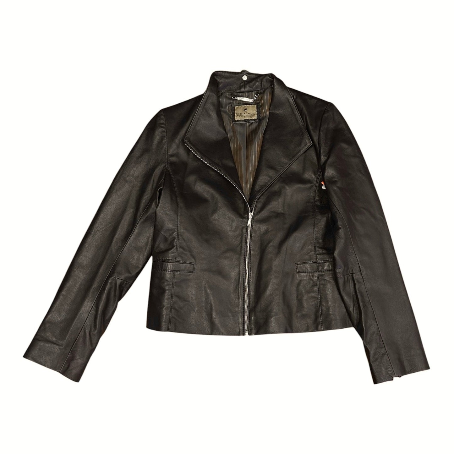 Jacket Leather By Cma In Brown, Size:L
