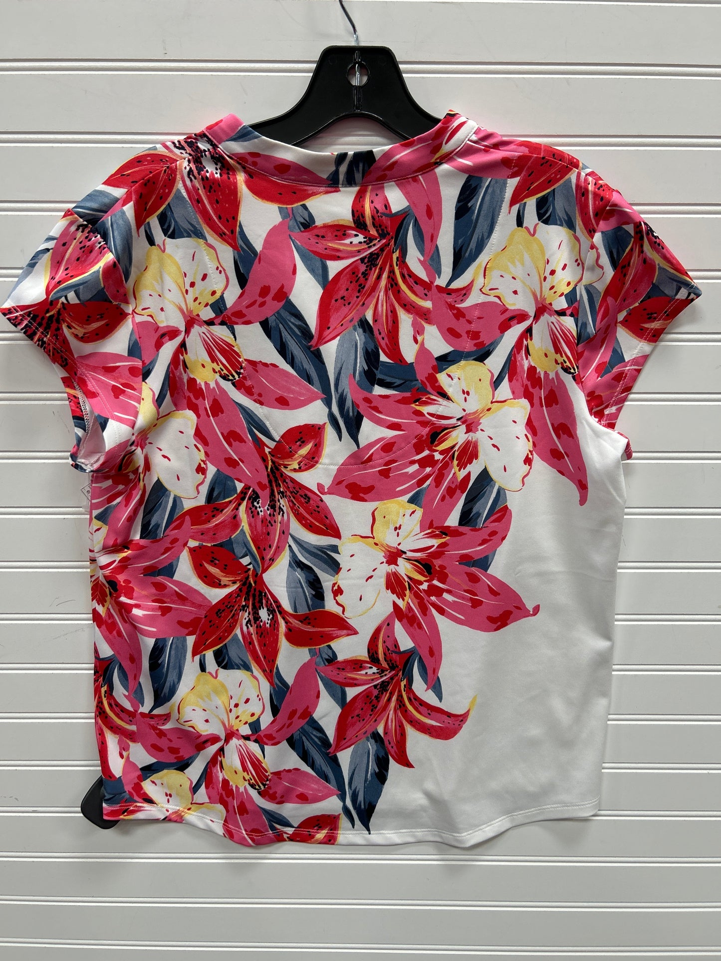 Top Ss By Chicos In Floral Print, Size:M