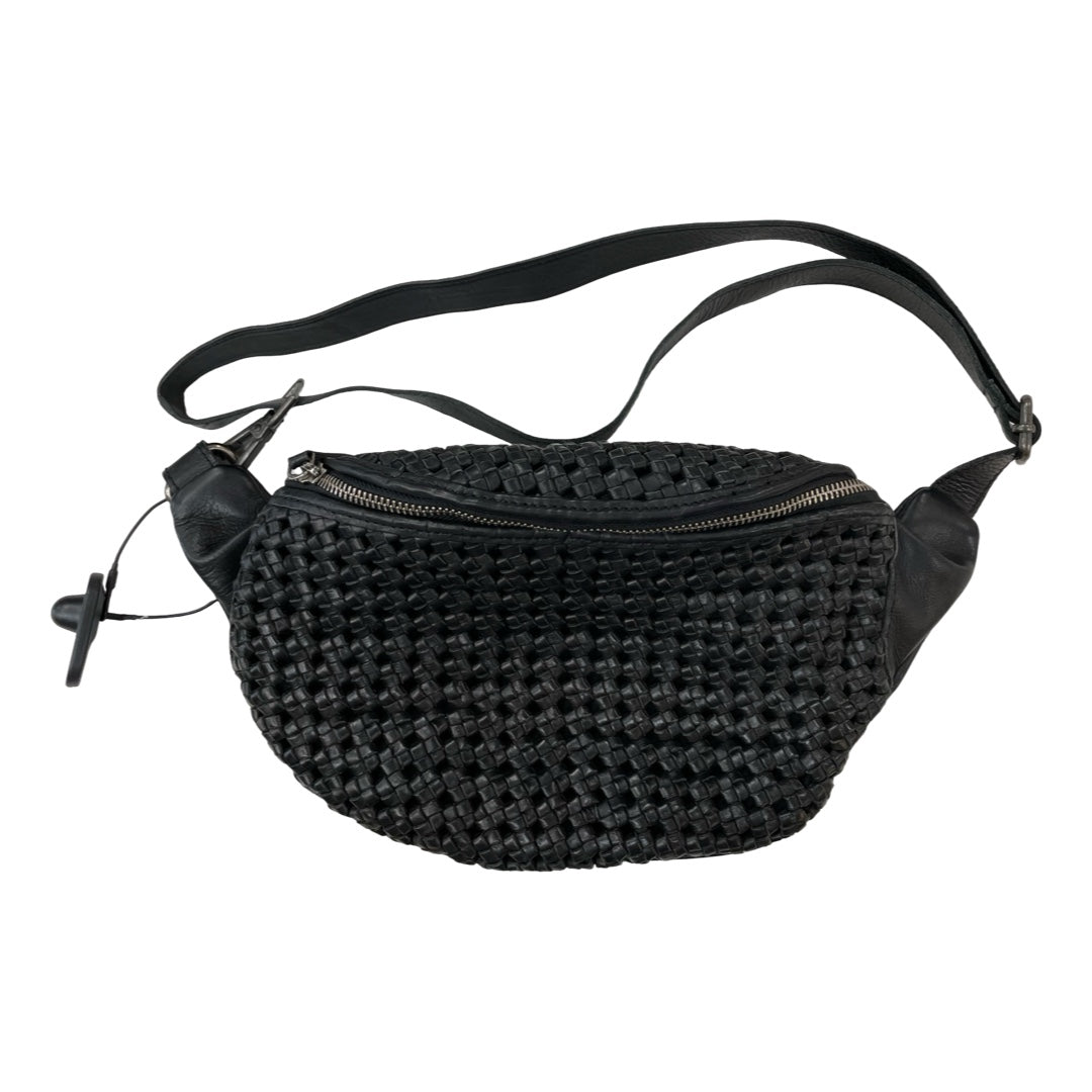 Belt Bag Leather By Cmc In Black, Size:Medium