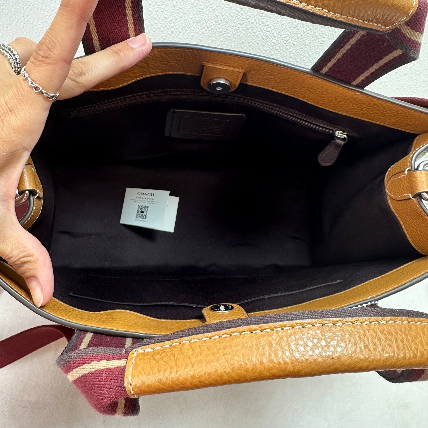 Handbag Designer By Coach, Size: Large