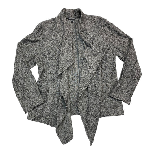 Blazer Designer By Eileen Fisher In Black & Cream, Size:L