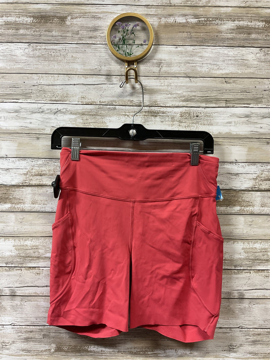 Athletic Shorts By Lululemon In Red, Size:8