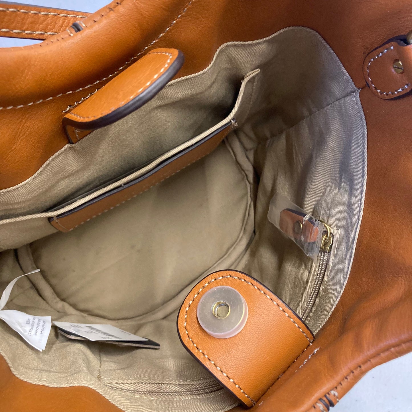 Crossbody Leather By J. Crew In Brown, Size:Medium