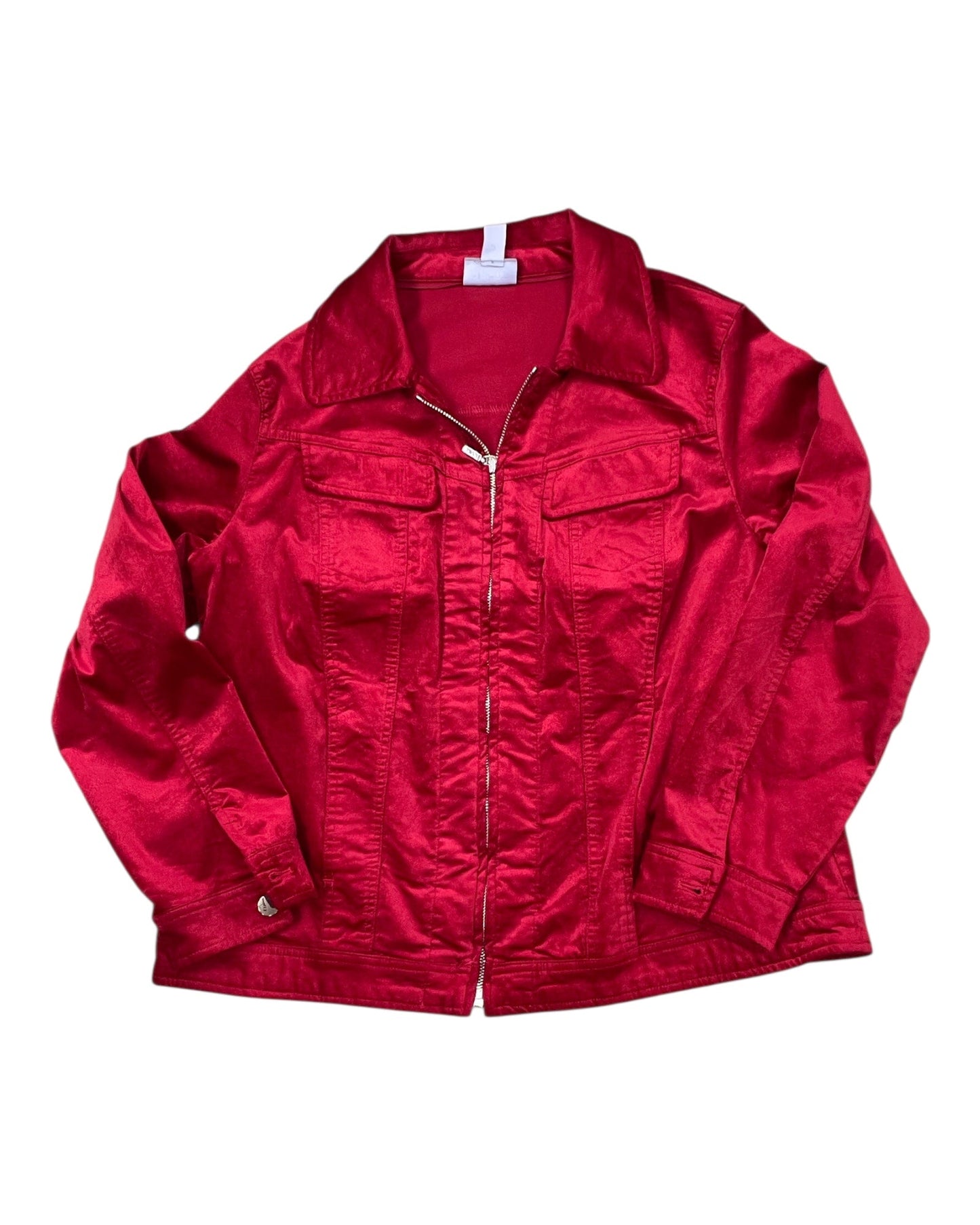 Jacket Other By Chicos In Red, Size:L