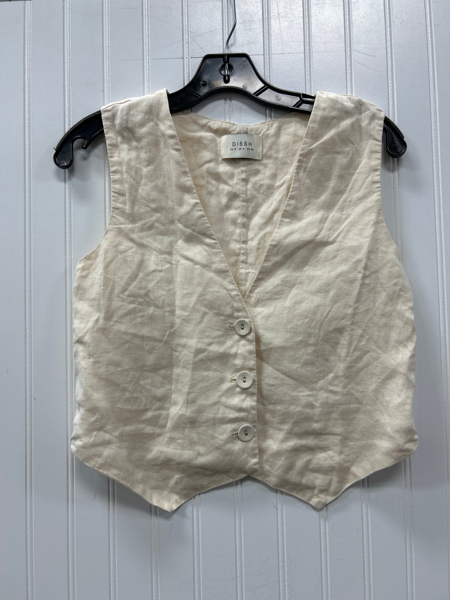 Blouse Sleeveless By Cmc In Cream, Size:S