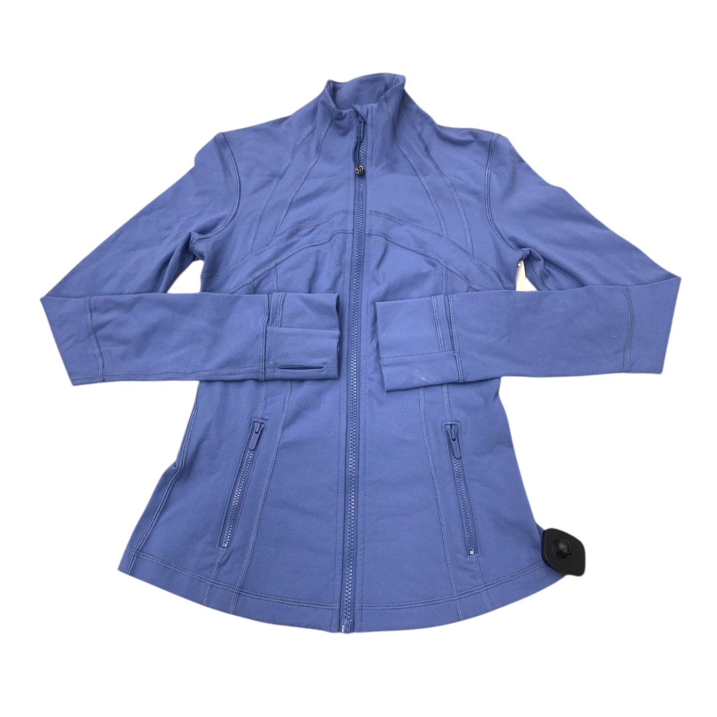 Athletic Jacket By Lululemon In Blue, Size:4