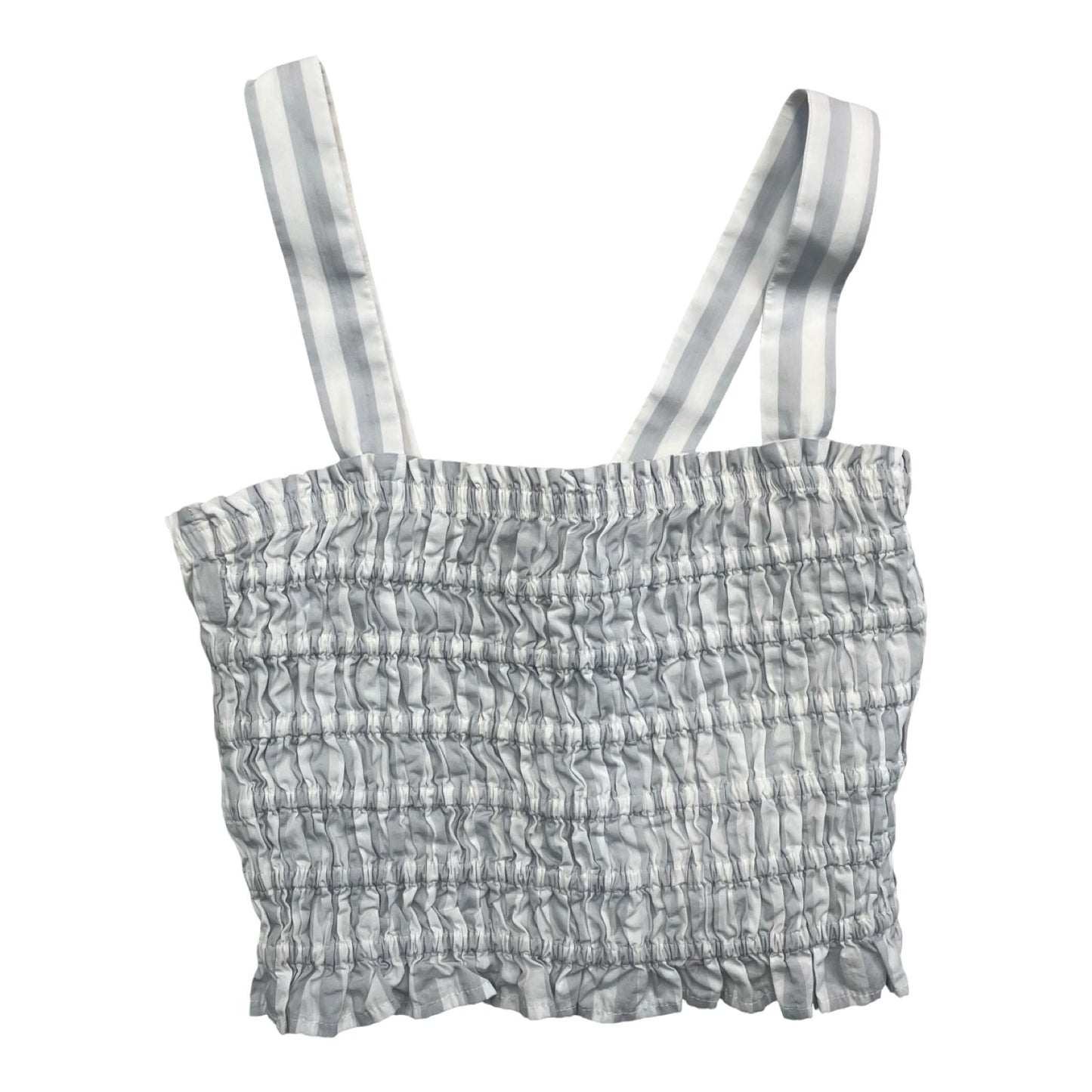 Top Sleeveless By J. Crew In Grey & White, Size:Xs
