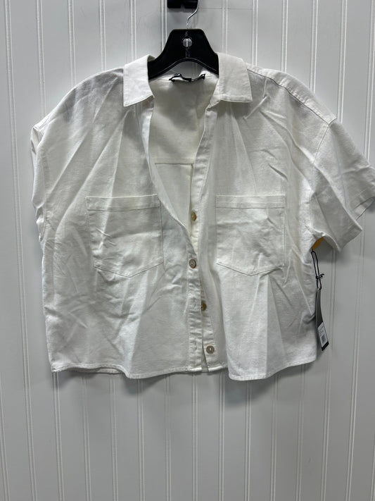 Blouse Ss By Cmc In White, Size:M