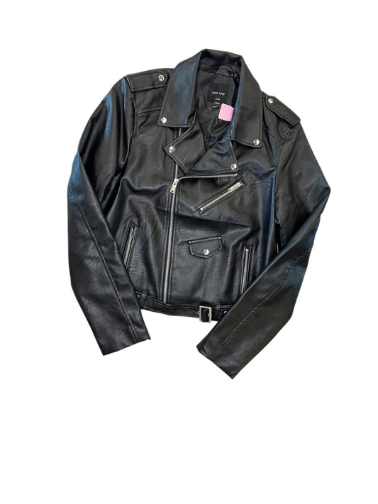 Jacket Moto By Love Tree In Black, Size:L