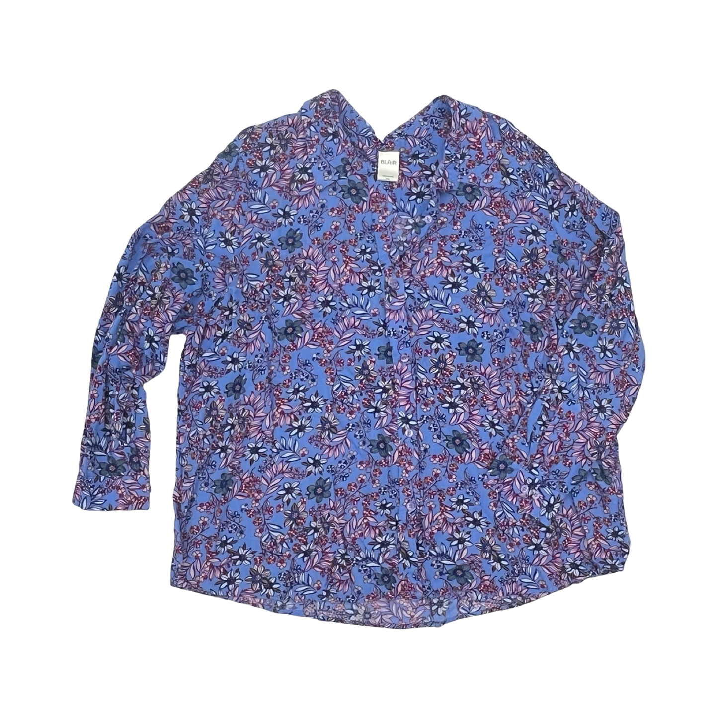 Top Ls By Blair In Blue, Size:3X
