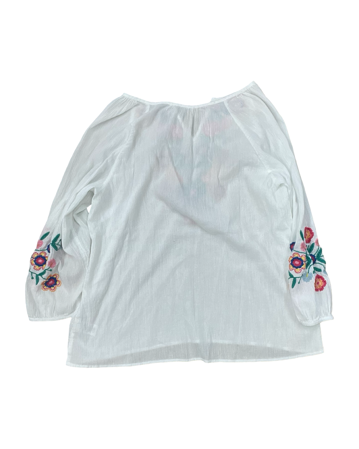 Top 3/4 Sleeve By Talbots In White, Size:L