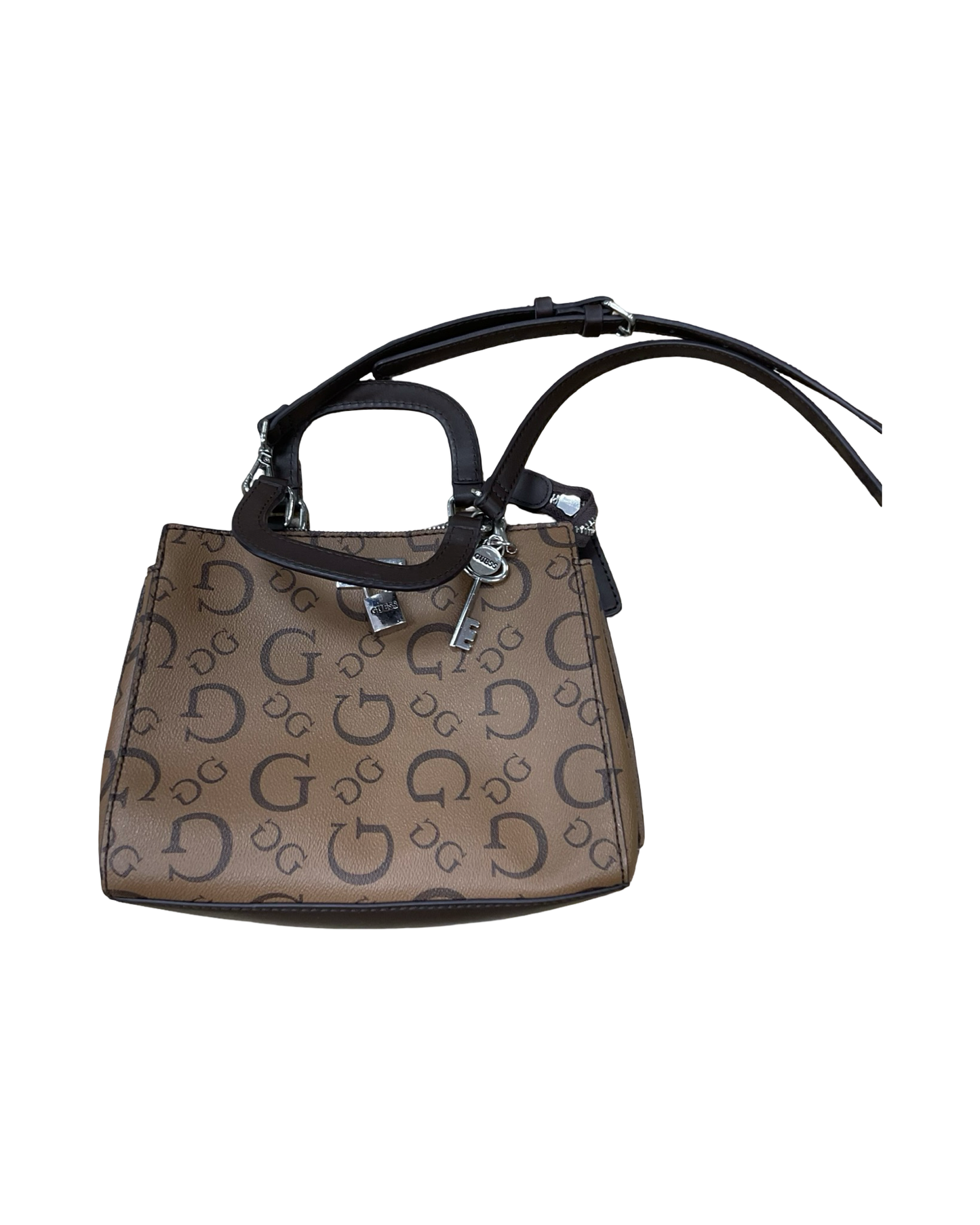 Handbag By Guess In Brown, Size:Small