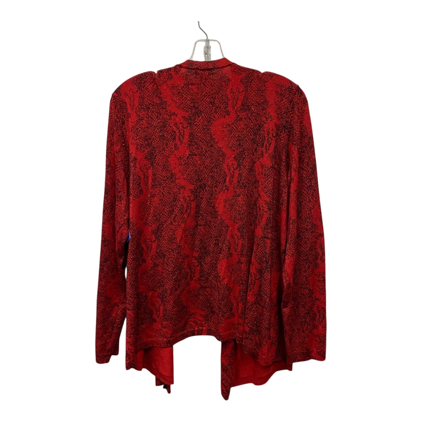 Sweater Cardigan By Chicos In Red, Size:Xl