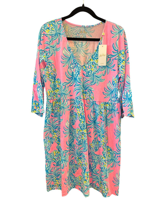 Dress Designer By Lilly Pulitzer In Blue & Pink, Size:L
