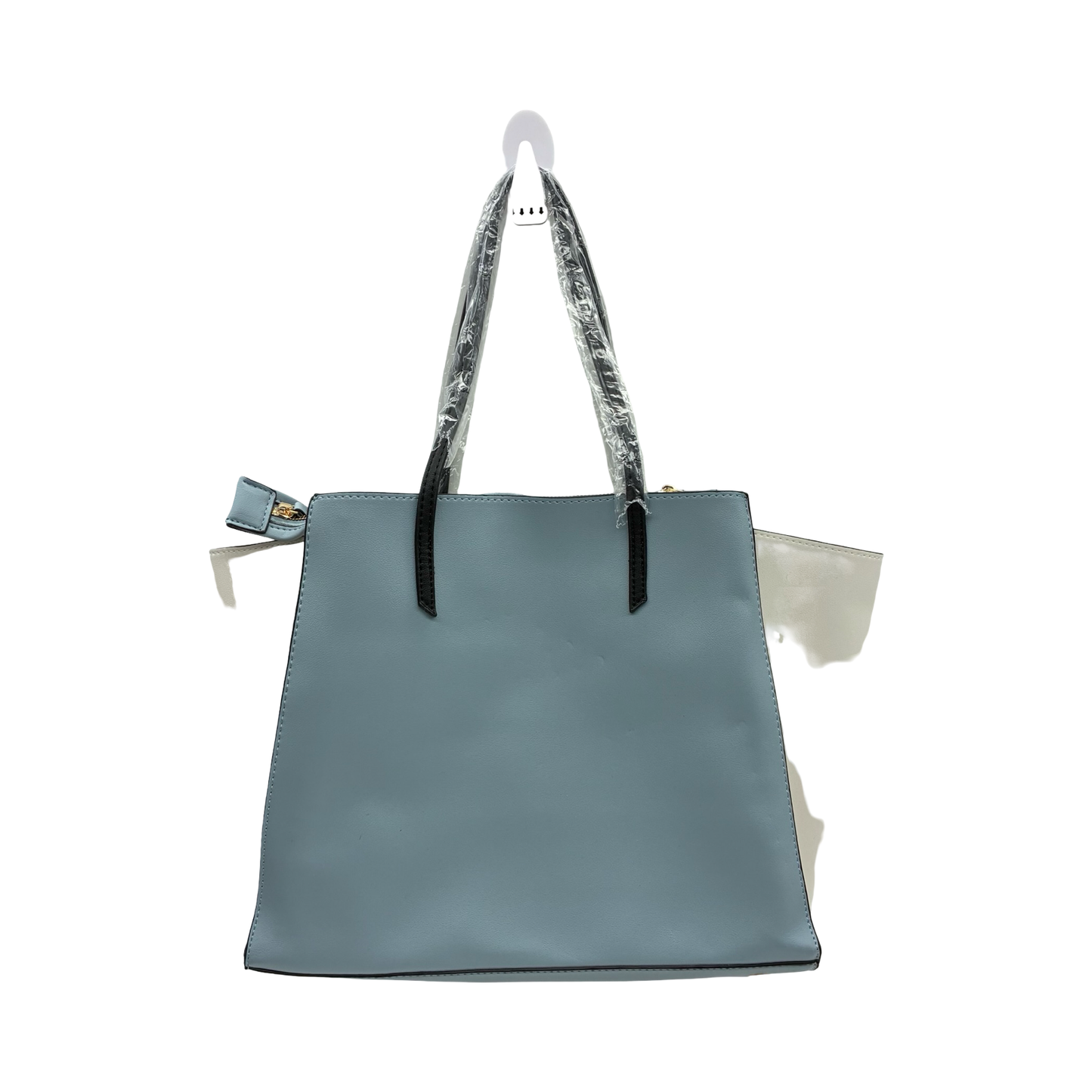 Handbag By Clothes Mentor In Blue & White, Size:Large