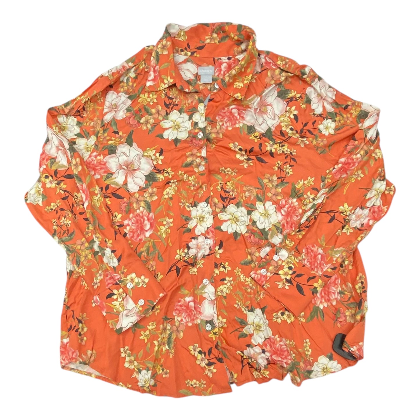 Top Ls By Chicos In Floral Print, Size:1X