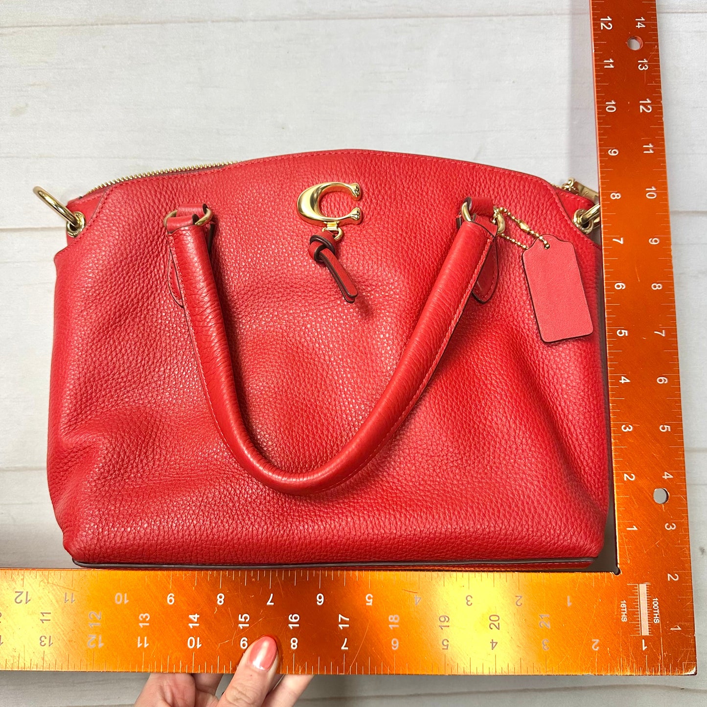 Handbag Designer By Coach, Size: Medium