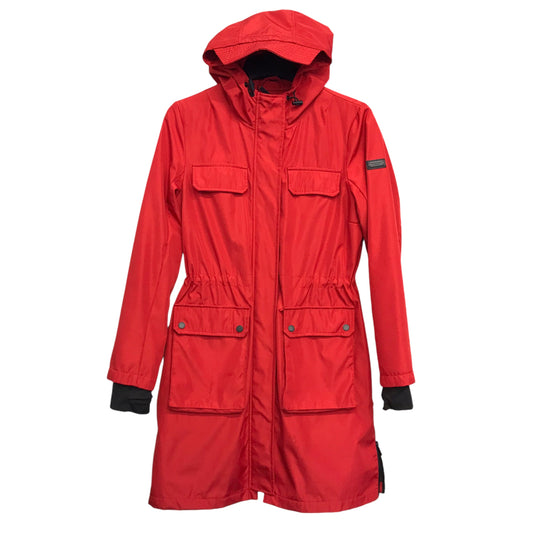 Coat Raincoat By Bcbgmaxazria In Red, Size:M