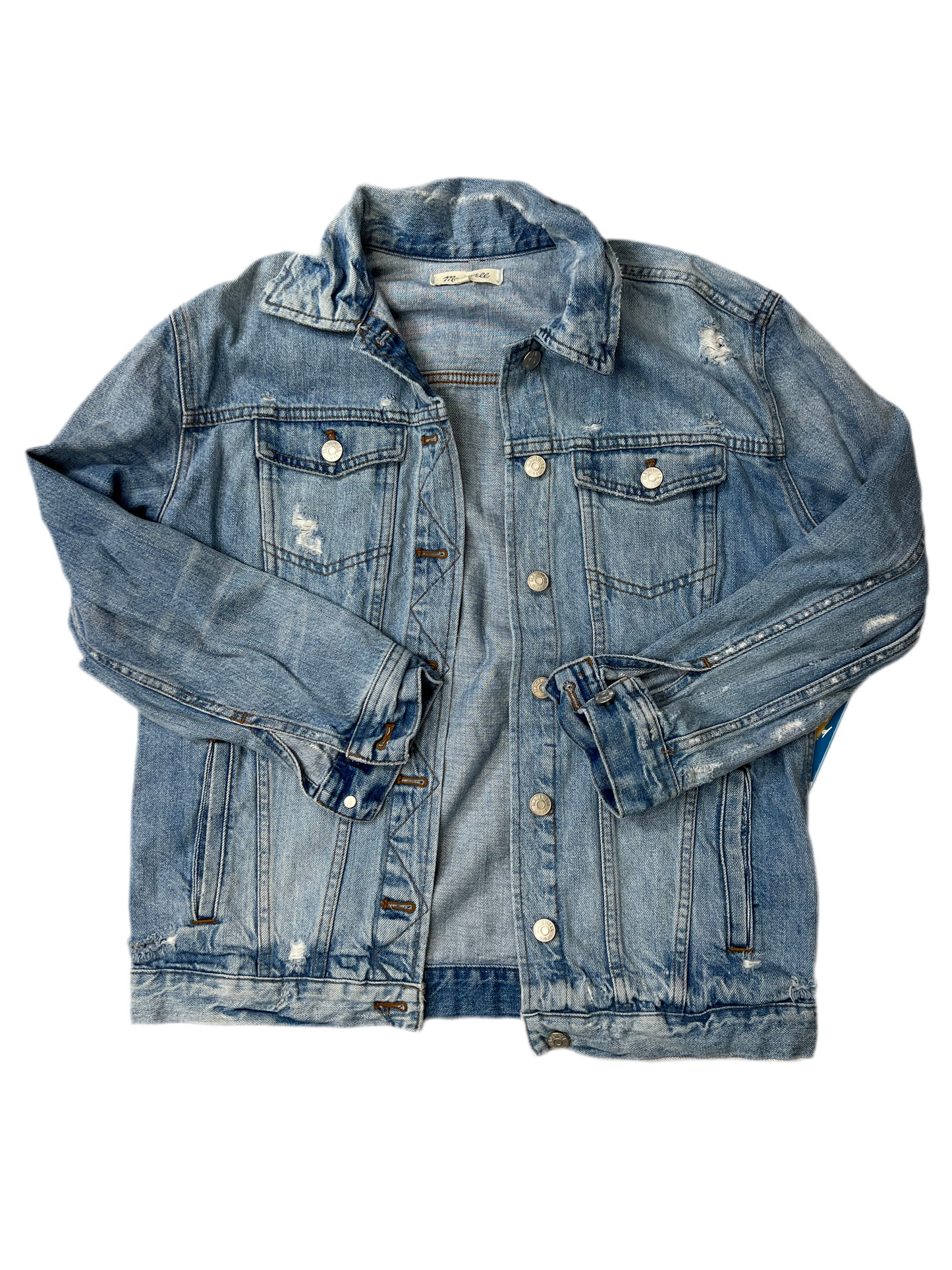 Jacket Denim By Madewell In Blue, Size: S