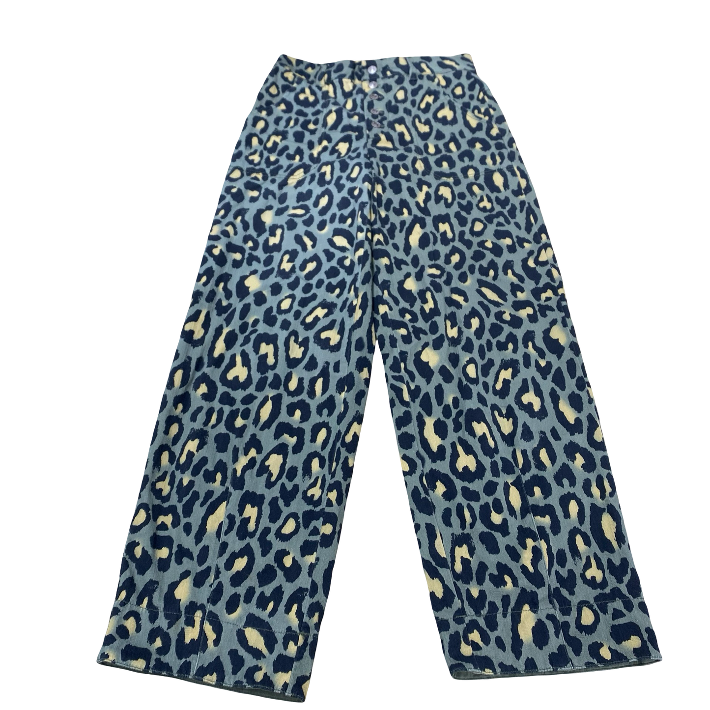 Jeans Straight By Free People In Animal Print, Size:4