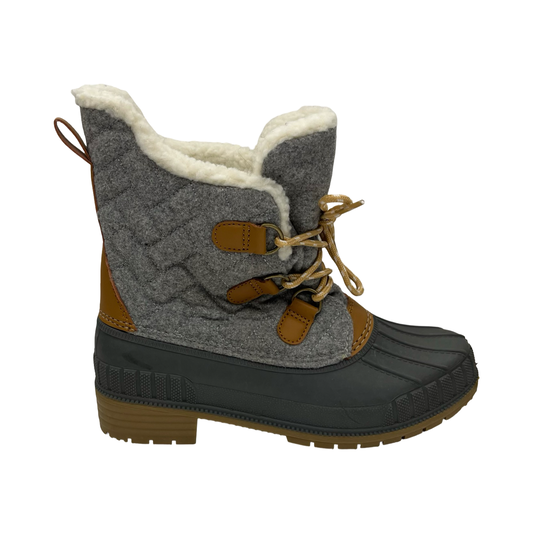 Boots Snow By Time And Tru In Grey, Size:7