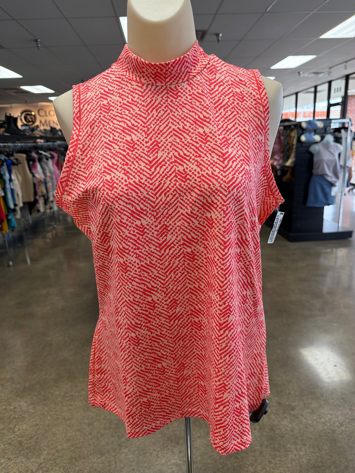 Athletic Tank Top By Adidas In Orange, Size:M