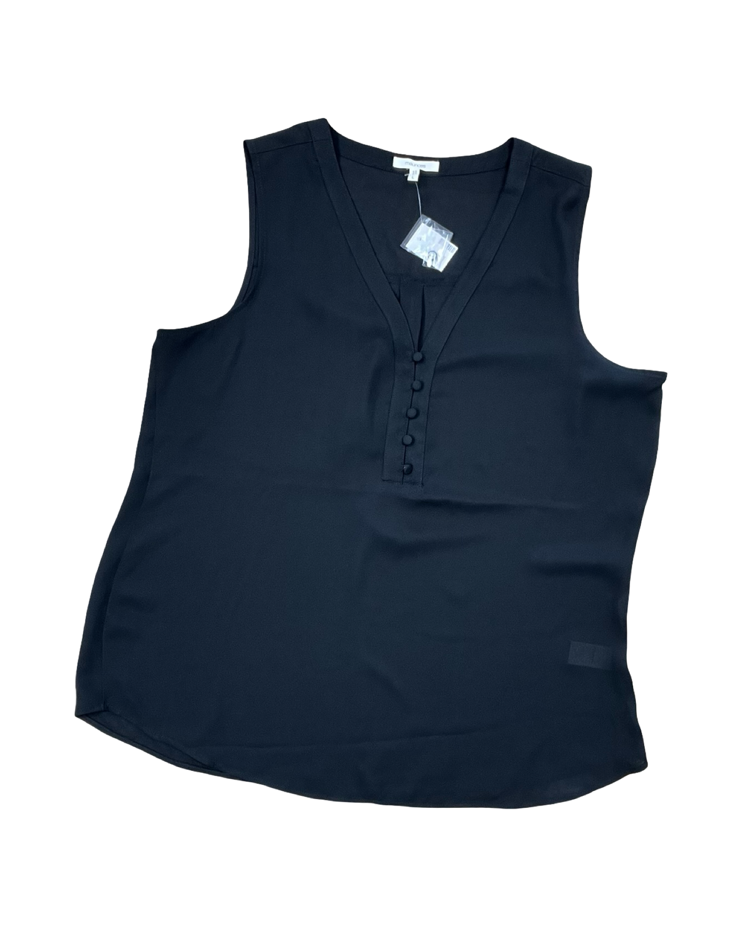 Top Sleeveless By Maurices In Black, Size:L