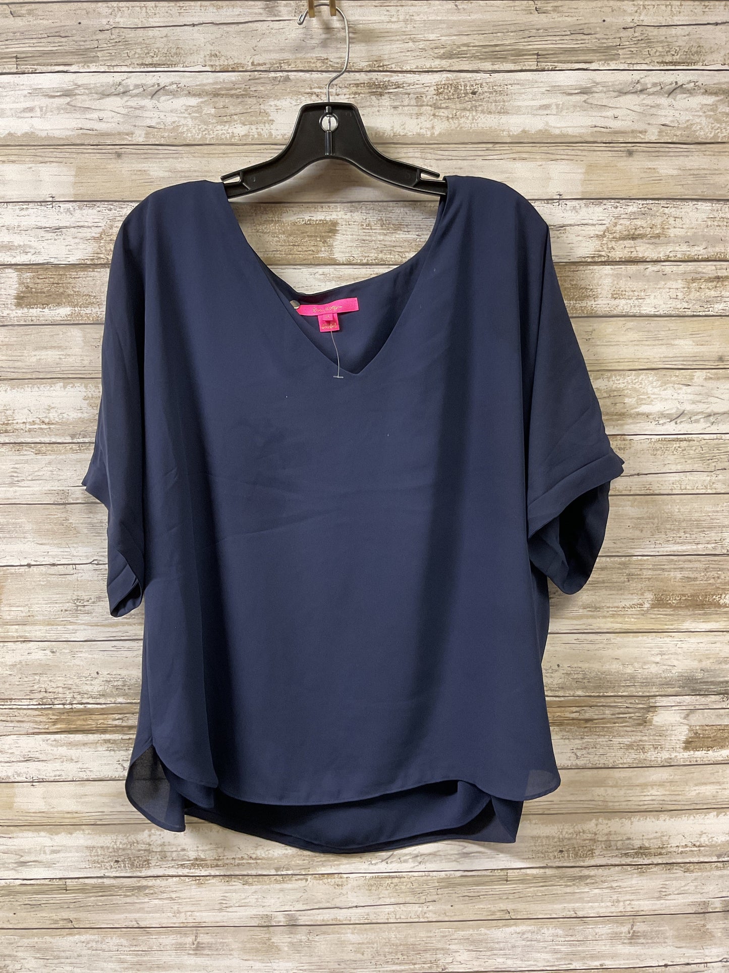 Blouse Designer By Lilly Pulitzer In Blue, Size:Xl