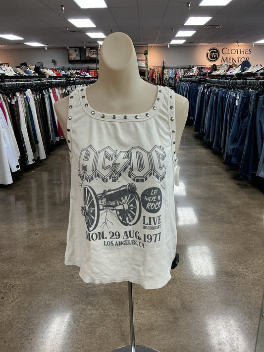 Tank Top By Clothes Mentor In Cream, Size:L