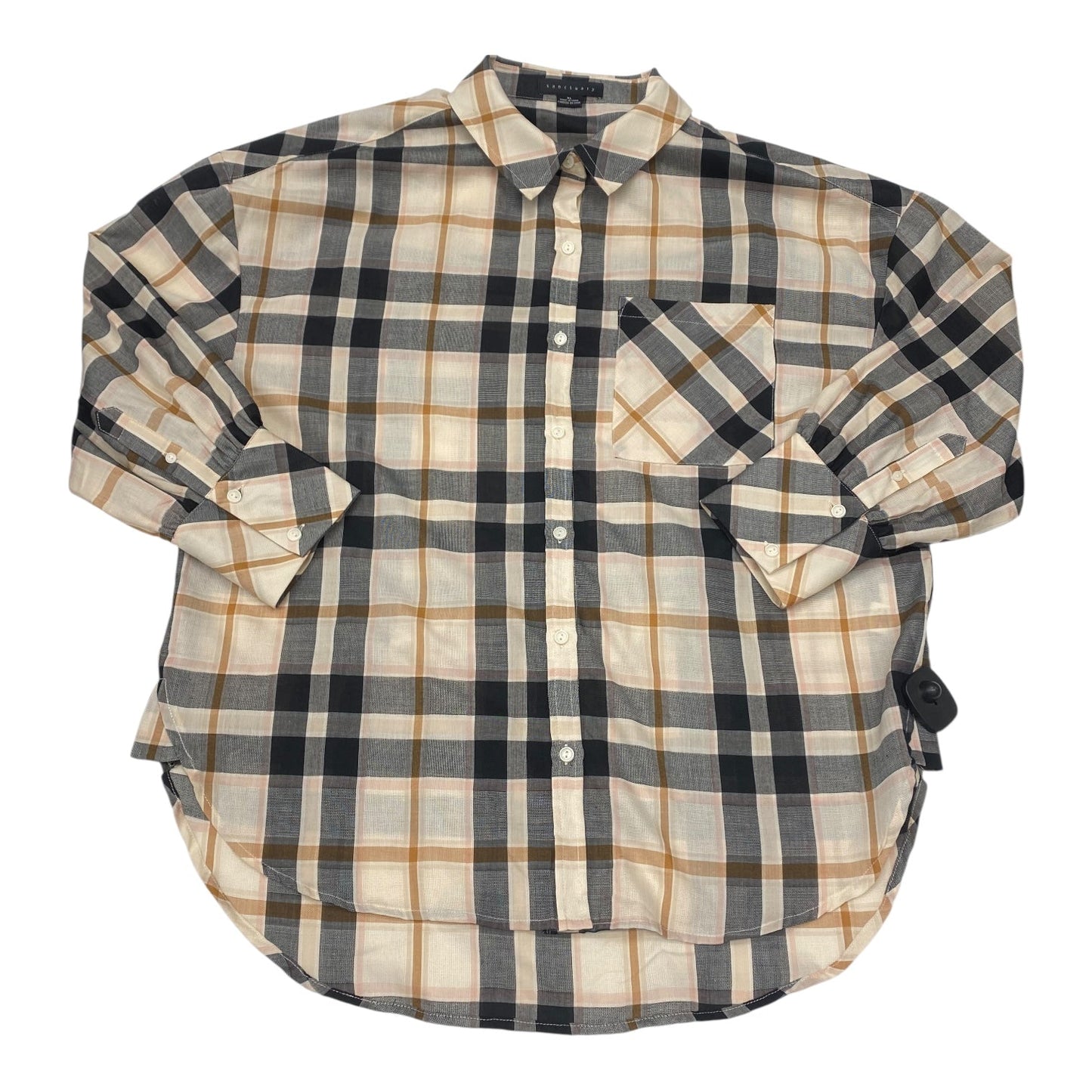 Top Ls By Sanctuary In Plaid Pattern, Size:Xl