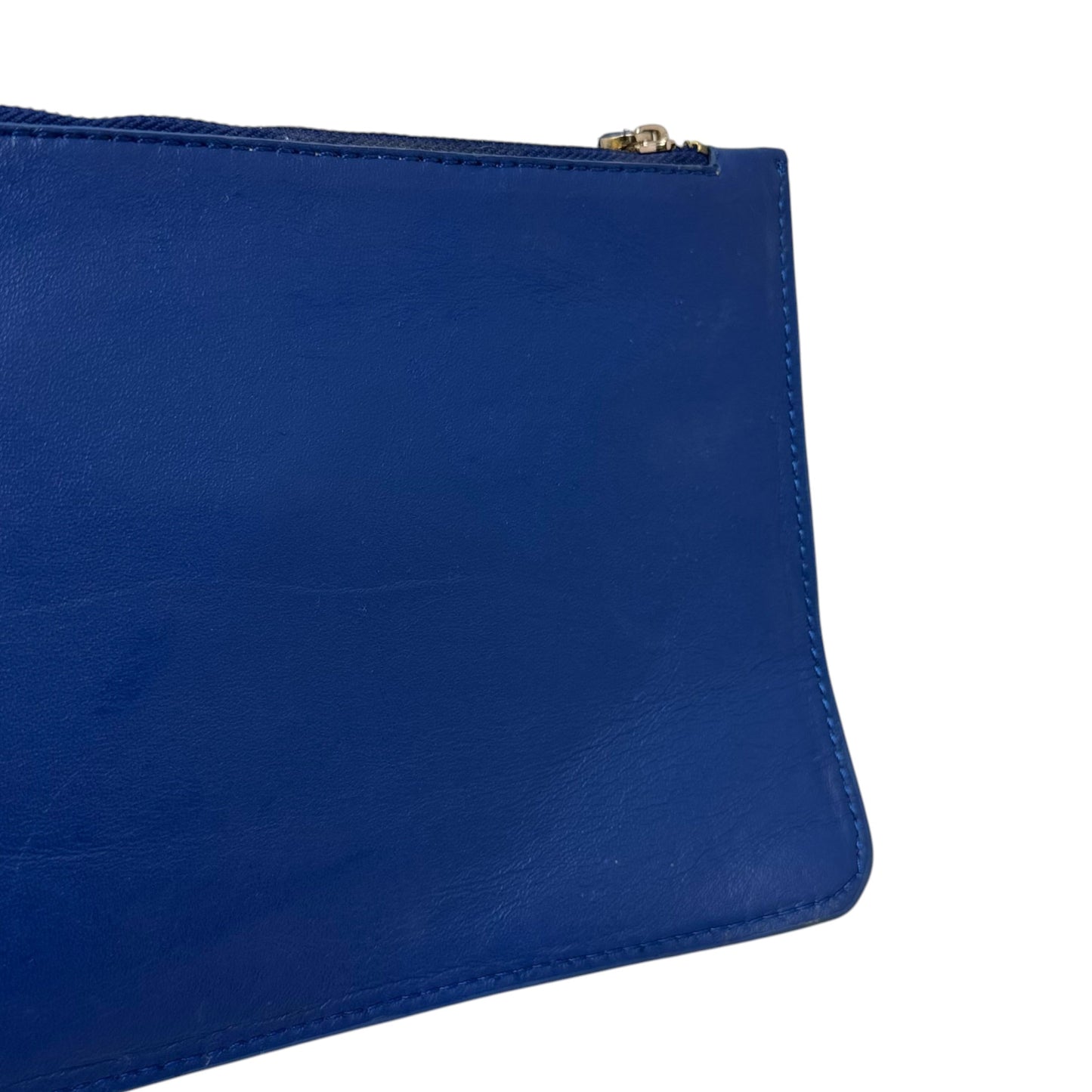 AS IS Leather Zip Pouch with Mirror Luxury Designer By Bottega Veneta, Size: Small