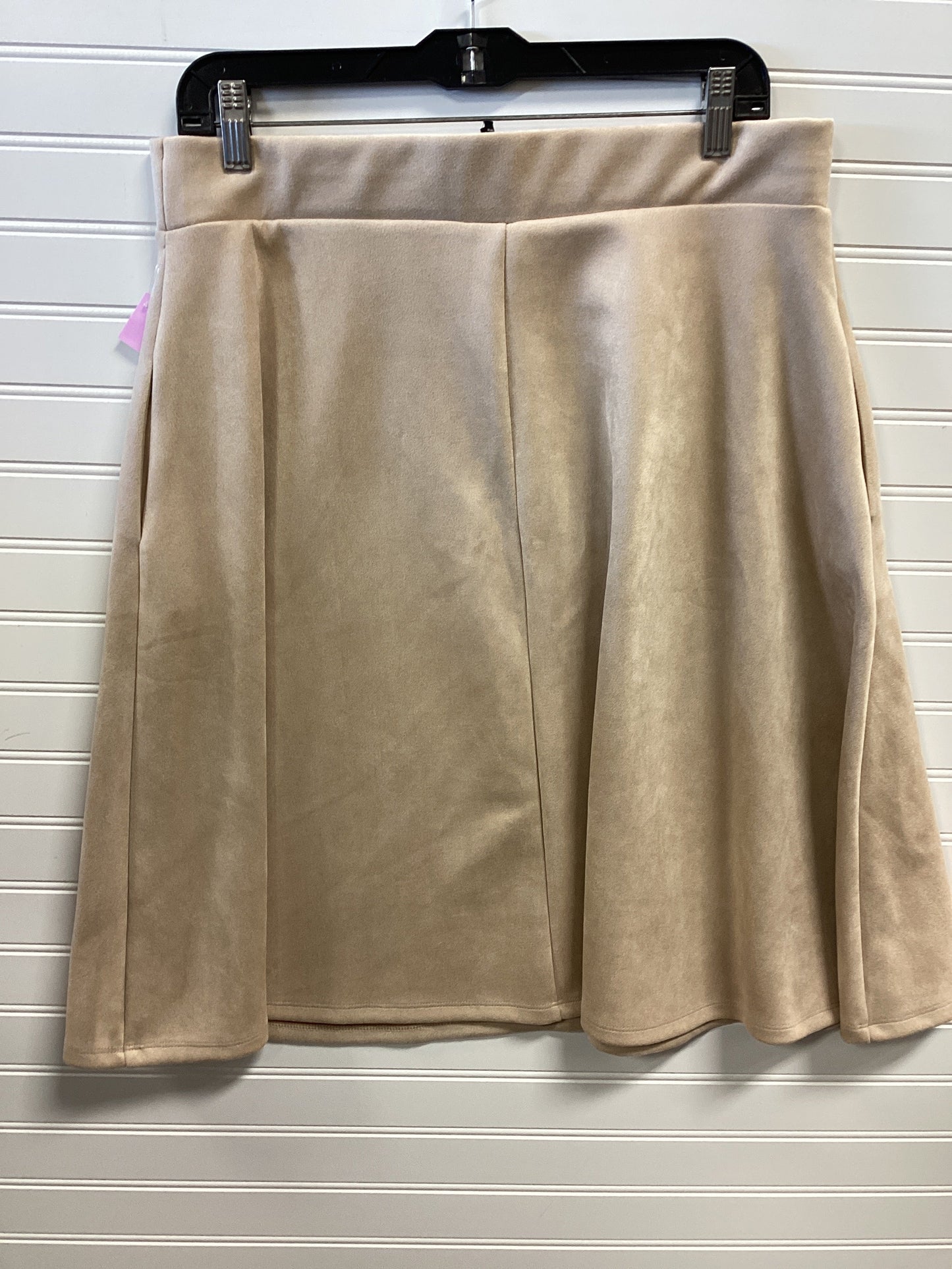Skirt Midi By Agnes & Dora In Tan, Size:Xl